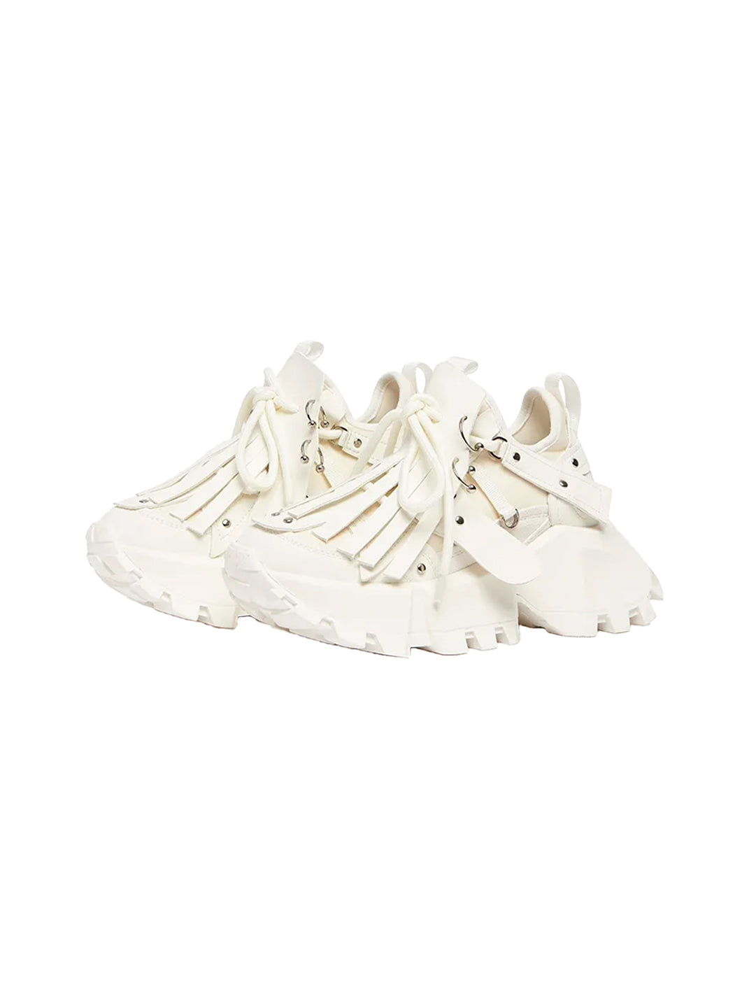 KEDDO│Studded Tassel Chunky Sneakers-White - PSYLOS 1, KEDDO│Studded Tassel Chunky Sneakers-White, Chunky Sneakers, KEDDO, PSYLOS 1